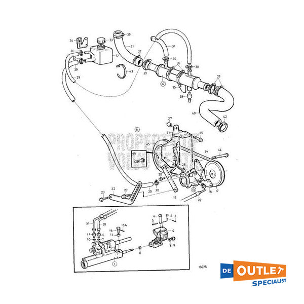 Volvo Penta Power Direering Oil Reservoir - 6819752