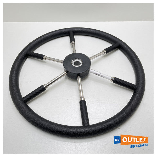 Allpa Type 9 Plastic steering wheel Black 6 -spoke stainless steel 55 cm - 068955