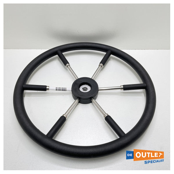 Allpa Type 9 Plastic steering wheel Black 6 -spoke stainless steel 55 cm - 068955