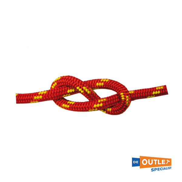 Roll Amare Double geflochtene Linie 14 mm | 200 Meter | Rot - 0820314