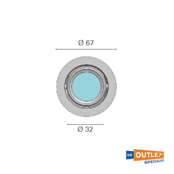 Foresti Suardi Libra Borealis Downlight Spot CHROME 12/24V