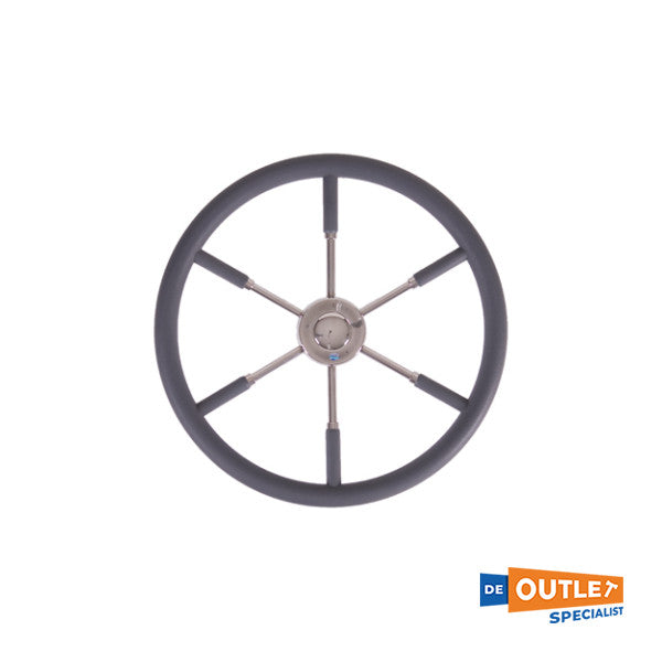 عجلة قيادة ستازو من نوع 12 ذات 6 أذرع سوداء 550 مم