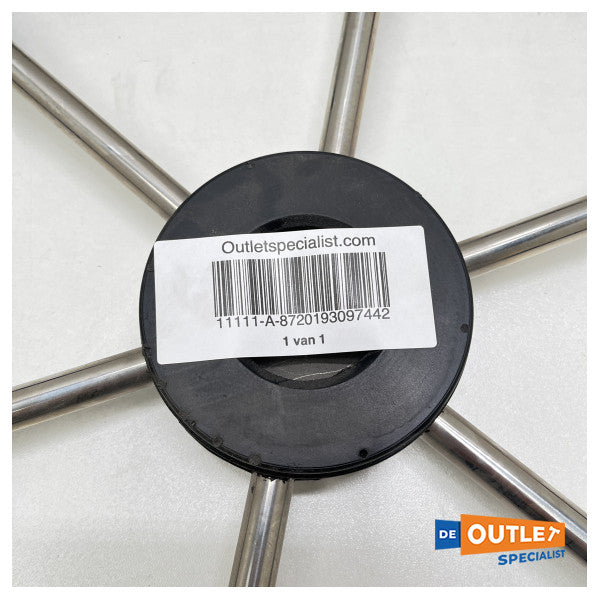 عجلة قيادة ستازو من نوع 12 ذات 6 أذرع سوداء 550 مم