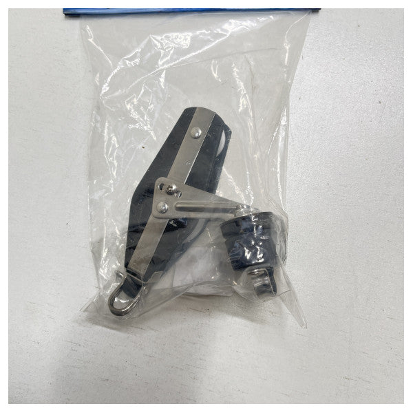 Allpa plastic violin block with clamp black 10 mm line - 900800