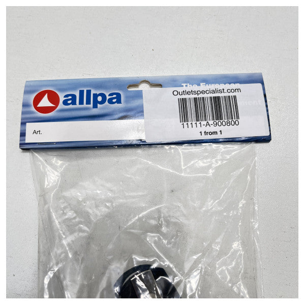 Allpa plastic violin block with clamp black 10 mm line - 900800