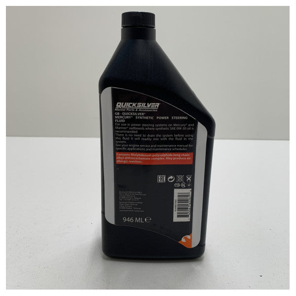 6x Mercury Power Direering Fluid OW -30 Synthetic - 858077K01