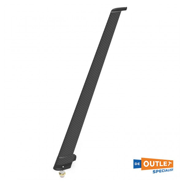 Seasmart carbon removable carbon flag pole black - FP01X