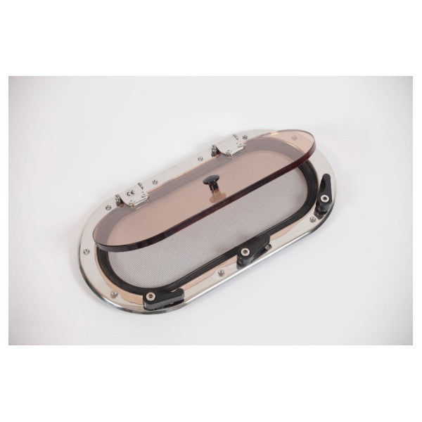 Vigia SCM antibes em aço inoxidável 350 x 150 mm com ecrã