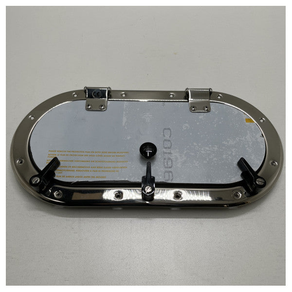 Vigia SCM antibes em aço inoxidável 350 x 150 mm com ecrã