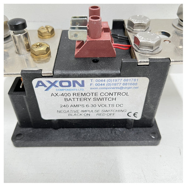 Axon Ax-400 Control remoto Interruptor de batería 240 amperios 6-30 vols