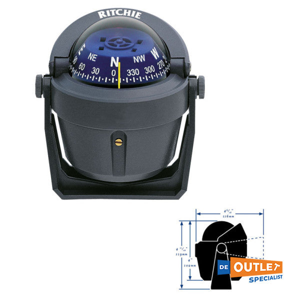 Ritchie B-51-G Explorer Construction Compass Grey