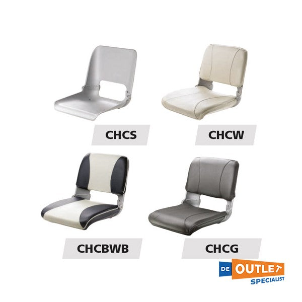 Vetus Crew Deluxe Lluxe en cuir de chaise de direction en cuir bleu - Chcbwb