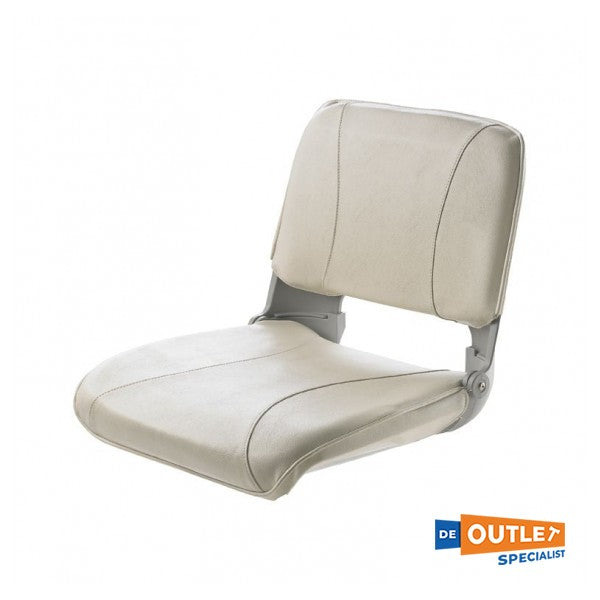 Vetus Crew сгъваема олекотена кожена кормилна седалка бяла - CHCW