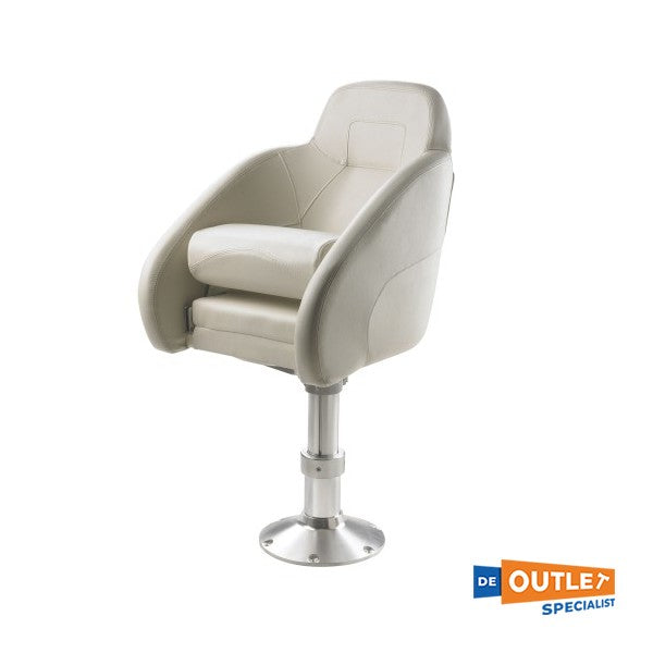 Vetus Queen pliable en cuir pliable chaise blanche - chfus