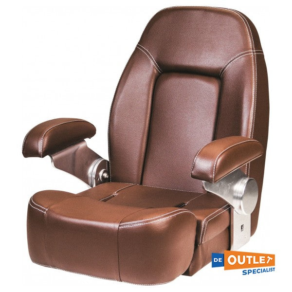 Vetus matelot en cuir chaise de direction en cuir marron - chseammbb