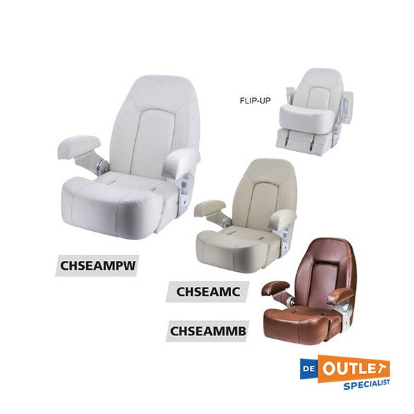 Vetus matelot en cuir chaise de direction en cuir marron - chseammbb