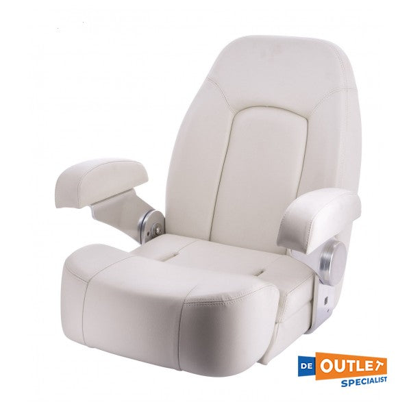 Vetus matelot en cuir chaise de direction en cuir blanc - chsampw