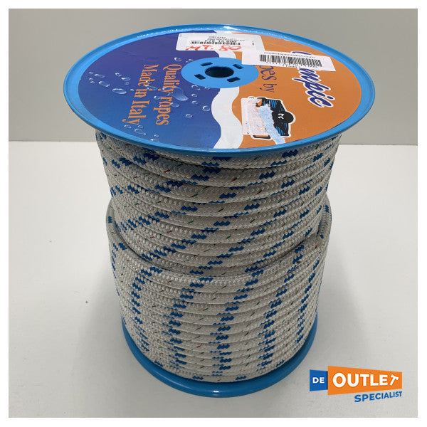 Roll Trem Sidney Double Ligne Polyester 14 mm bleu - 80 m