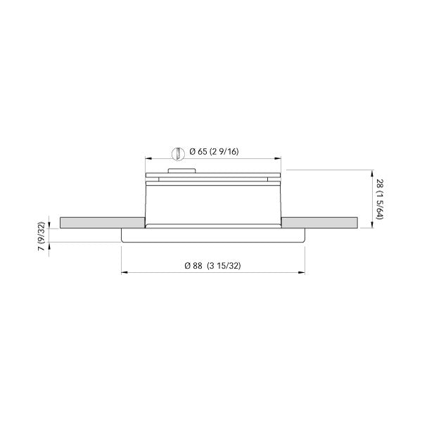 Rapide Chiara 4W LED Downlight Spot blanc 12 / 24V - FASP0592W12CG00