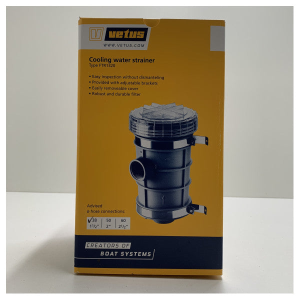 فلتر مياه البحر Vetus نوع 1320 38 مم - FTR132038