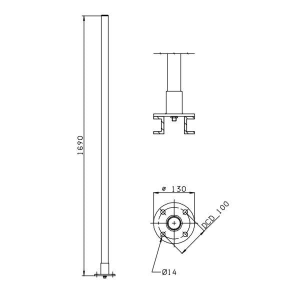 Antenne COMROD VHF AV8 1,7 M 2 DBI 118-144 MHz