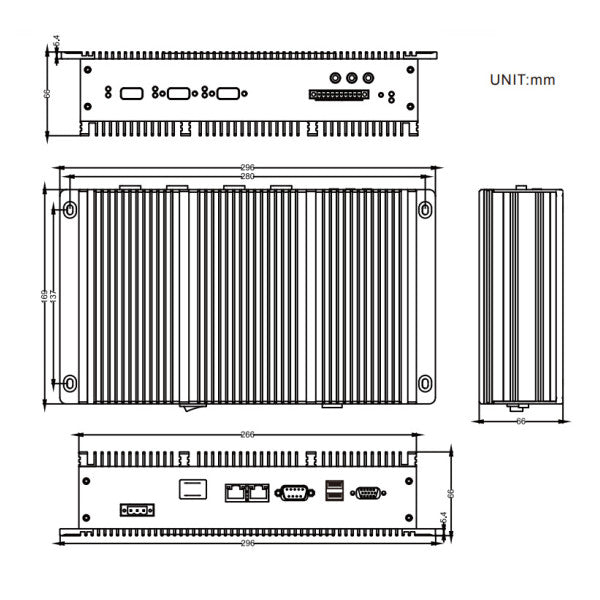 PC incrustada de WinMate Fanless I330AC-ID3-DNV