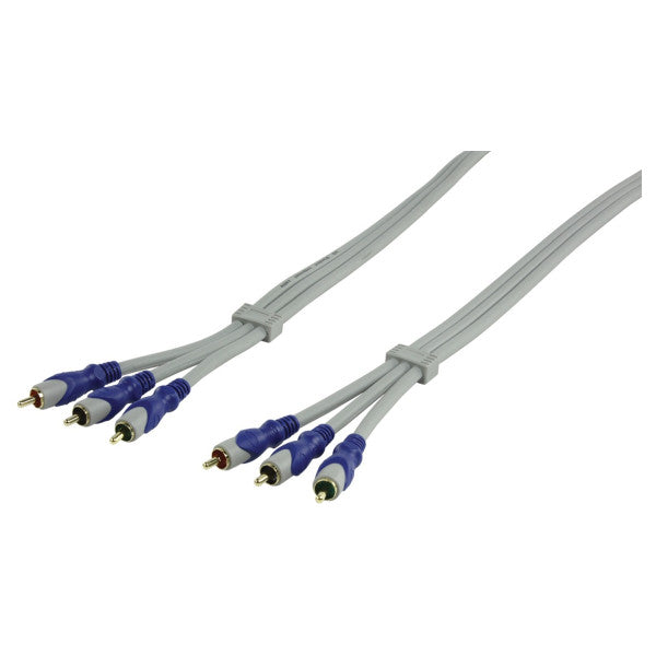 HQ RCA CABLE TRIPLE-MALE-MALE 15 METTERS-HQSV-320-15