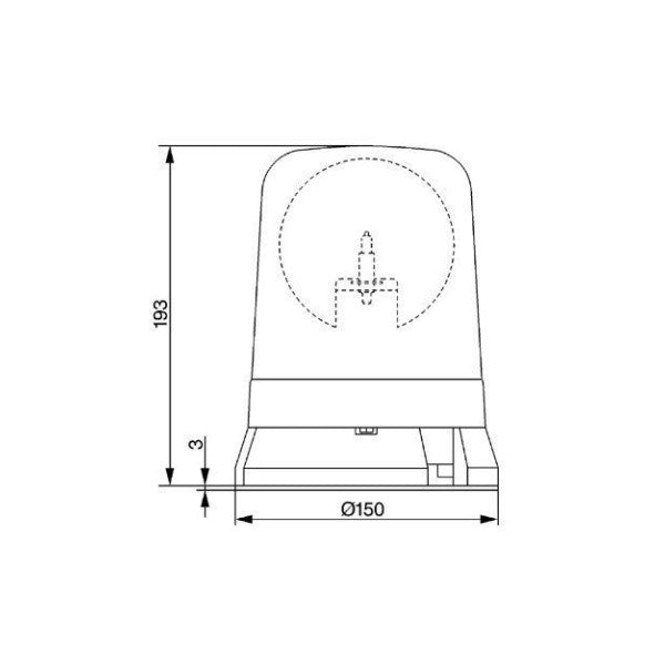 BOSCH ROTATING BACON Jaune | lumière clignotante - 7 782 324 011