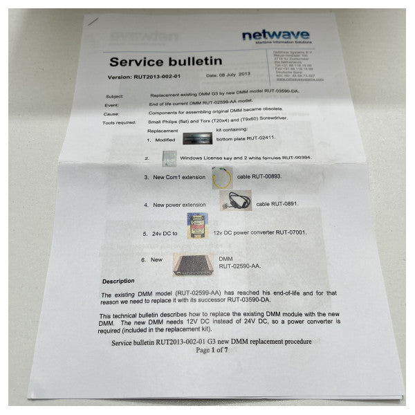 Rutterin tiedonhallintamoduuli RUT-03590-DA