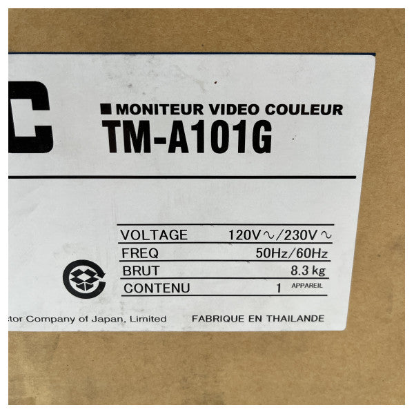 JVC 10-calowy monitor CCTV 300TVL - TM-A101G