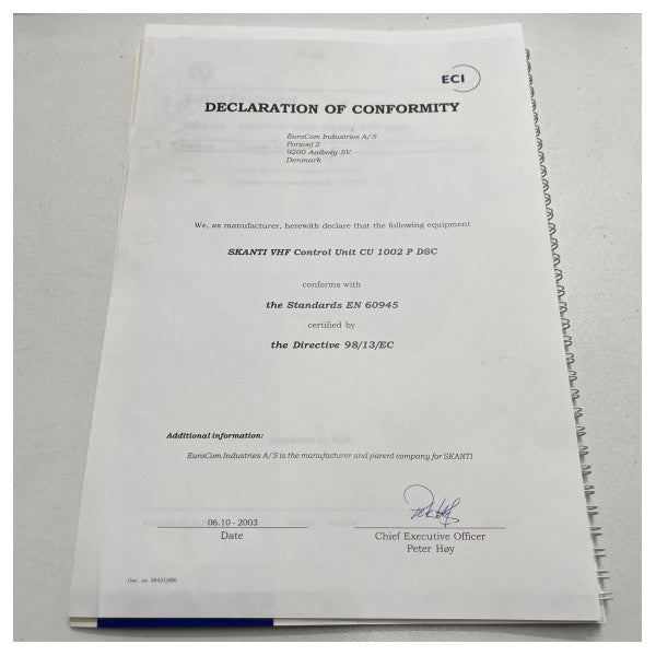 Skanti CU1002 P DSC - وحدة التحكم في الترددات العالية جداً من Atis - 82492190