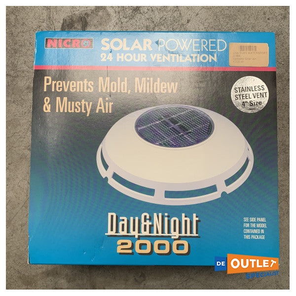 NICRO 2000 4 inčni solarni ventilator Dan i noć - N20504S