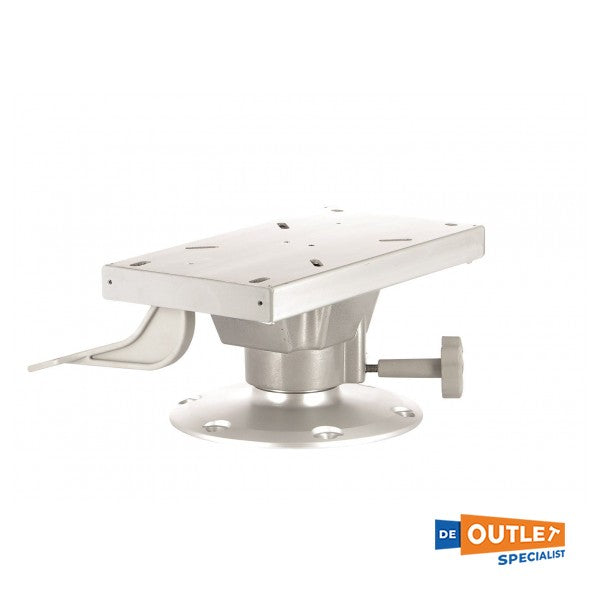 Vetus 調整可能アルミニウム製ヘルムシートベース、スライド/スイベル付き - PCS15