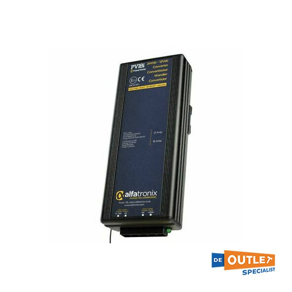 Alfatronix 12V/24V-18A DC/DC geisoleerde omvormer - PV18I