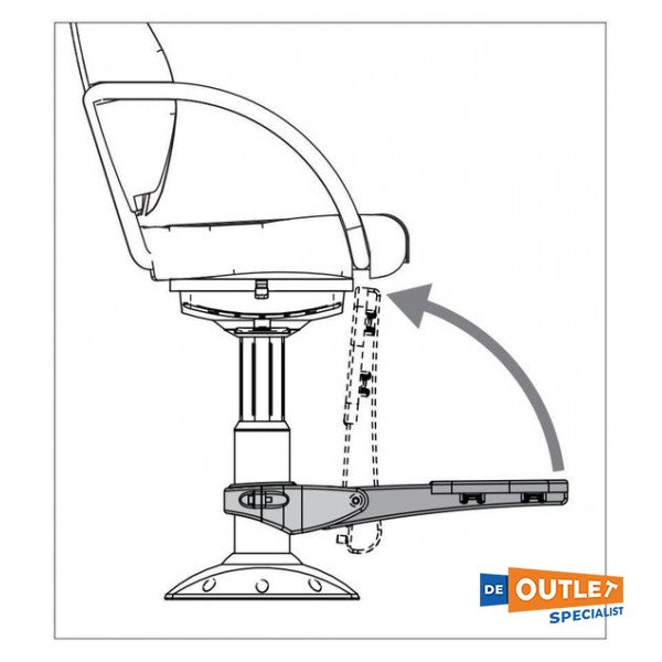 Repoint de pied réglable Vetus RestU avec parcelle de bois