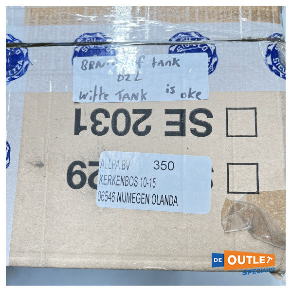 Резервоар за гориво CAN | резервоар за бензин 62L, бял 66 x 30 x 41cm - SE2029