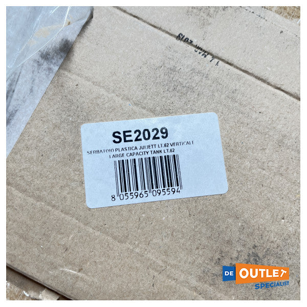 Peut alimenter | Tank à essence 62L blanc 66 x 30 x 41 cm - SE2029