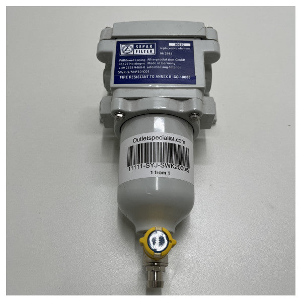 مرشح الوقود المنفصل SWK2000/5 فلتر الوقود SWK2000/5 - فاصل الماء 300 لتر في الساعة