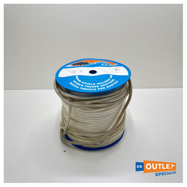 Roll Trem T10 08 000 8 mm Polyester double ligne tressée blanc - 200 mètres