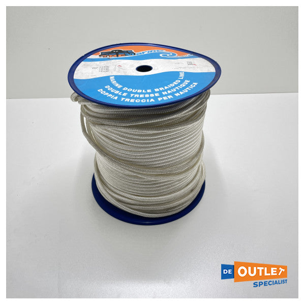 Roll Trem T10 08 000 8 mm Polyester double ligne tressée blanc - 200 mètres