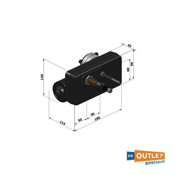 Exalto ruitenwissermotor 12V 223BD/SC35 75 graden - XA2165.32SS-75S