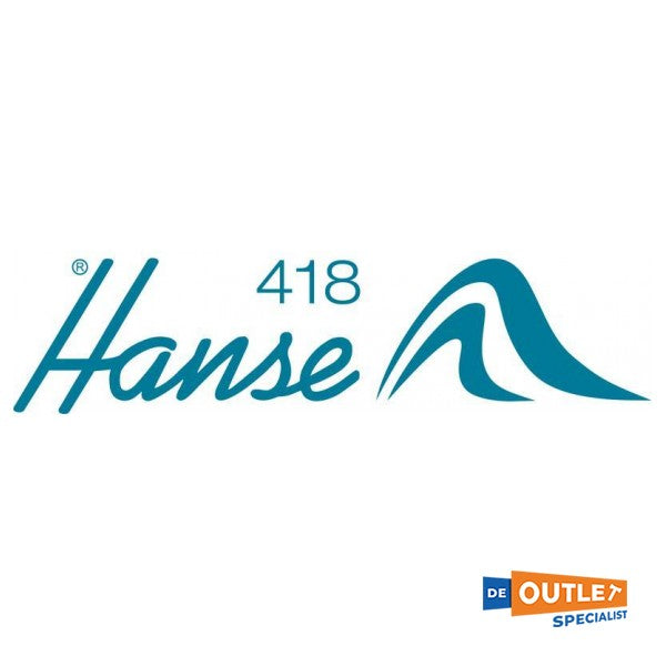 Hanse 418 Hull Sticker avec logo 110 mm RAL5014 - TBZ3630