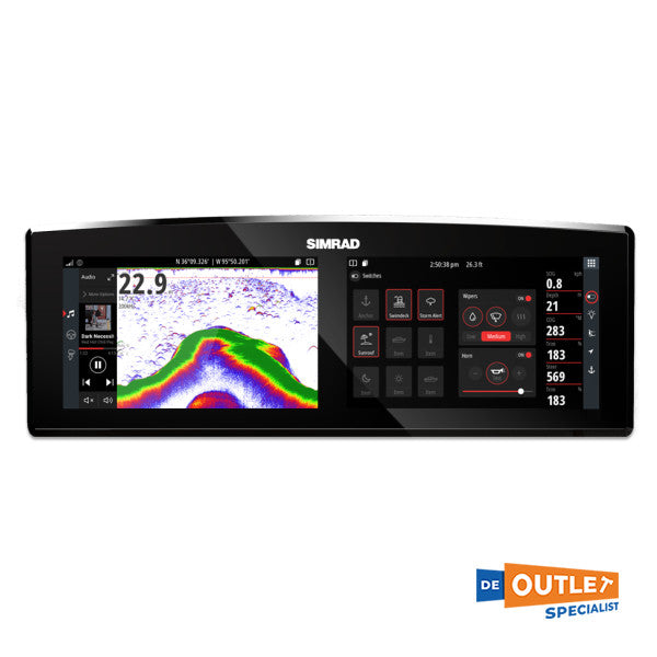 Simrad 2 x 12 pouces Informations multifonctionnelles Affichage 12 / 24V-000-14941-001