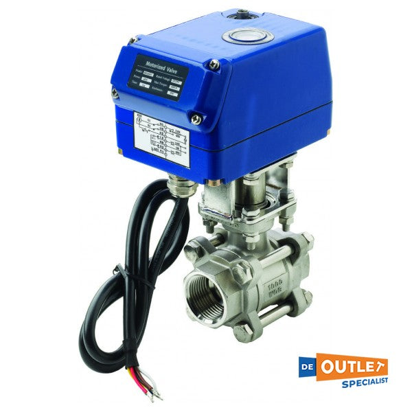 VETUS VALVE DE BALLE À MANIÈRE ÉLECTRIQUE 12V 3/4 POUC - MV12A3 / 4