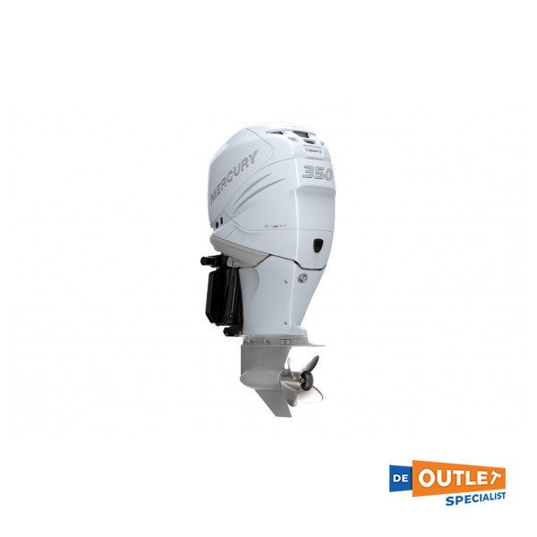 Twin Mercury Verado 350PK outboard marine engines white