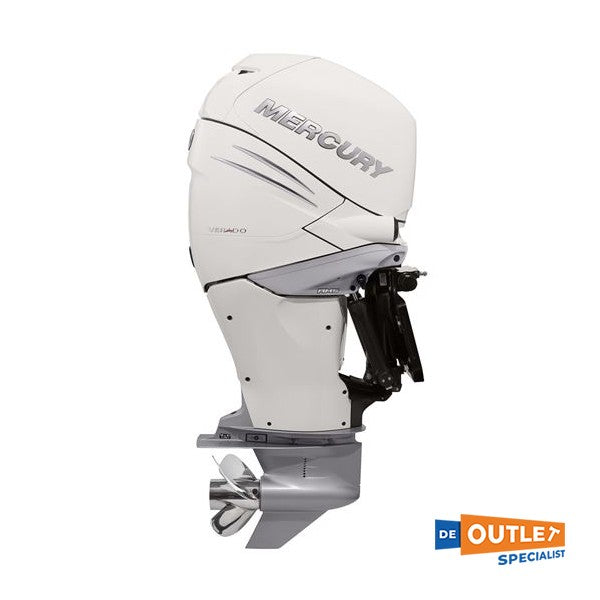 Twin Mercury Verado 350PK outboard marine engines white