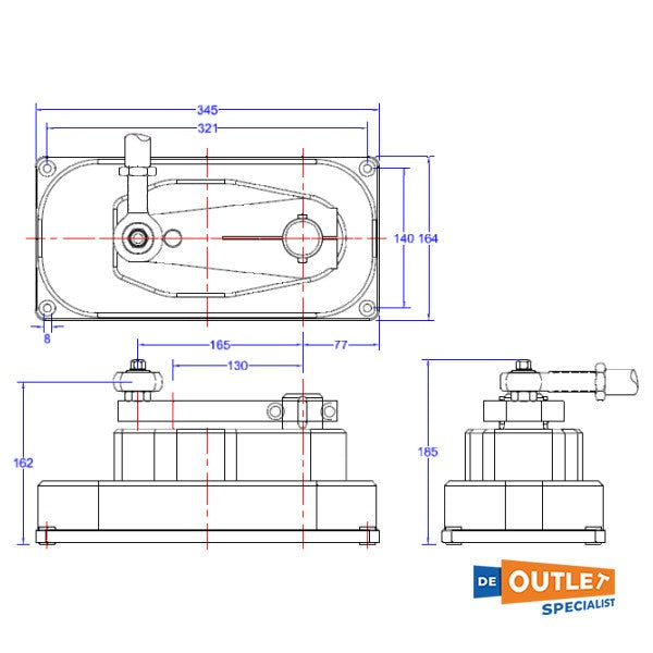 JEFA DD1 Unité automatique du pilote automatique DD1 12V / 150 NM