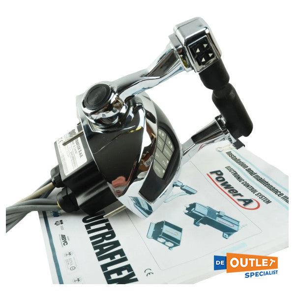 Ultraflex PA -DBCT Twin Engine Leviers de commande d'accélérateur avec Trim Chrome - 41079Z