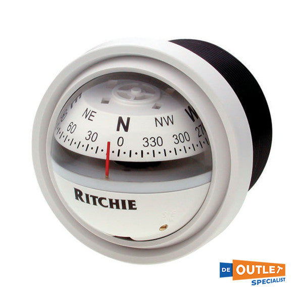 Ritchie V-57-W inbouw schotkompas wit