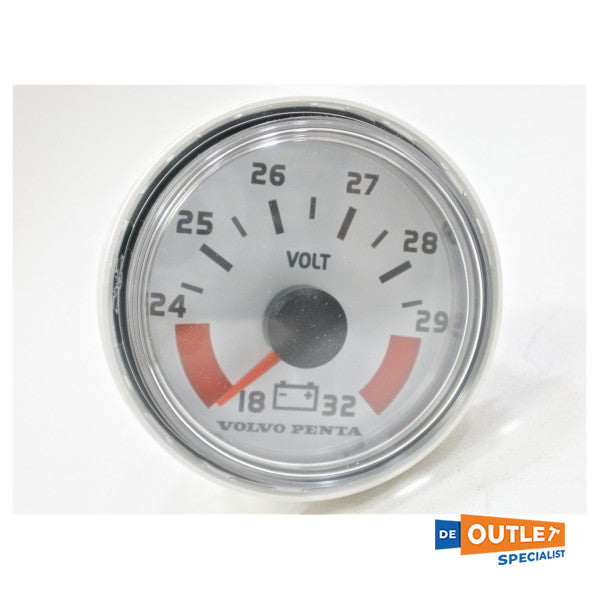 Volvo Penta Voltmeter white 18-32V - 874925